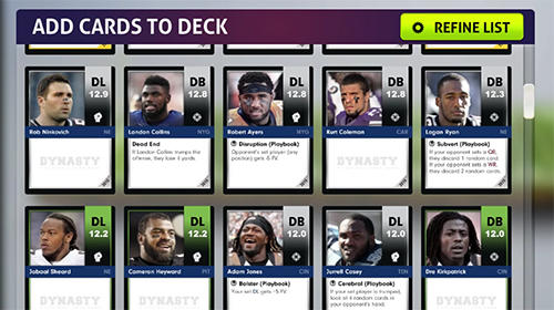 Dynasty: A football card game for Android