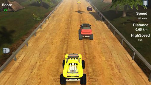 Monster truck racer: Extreme monster truck driver captura de pantalla 1