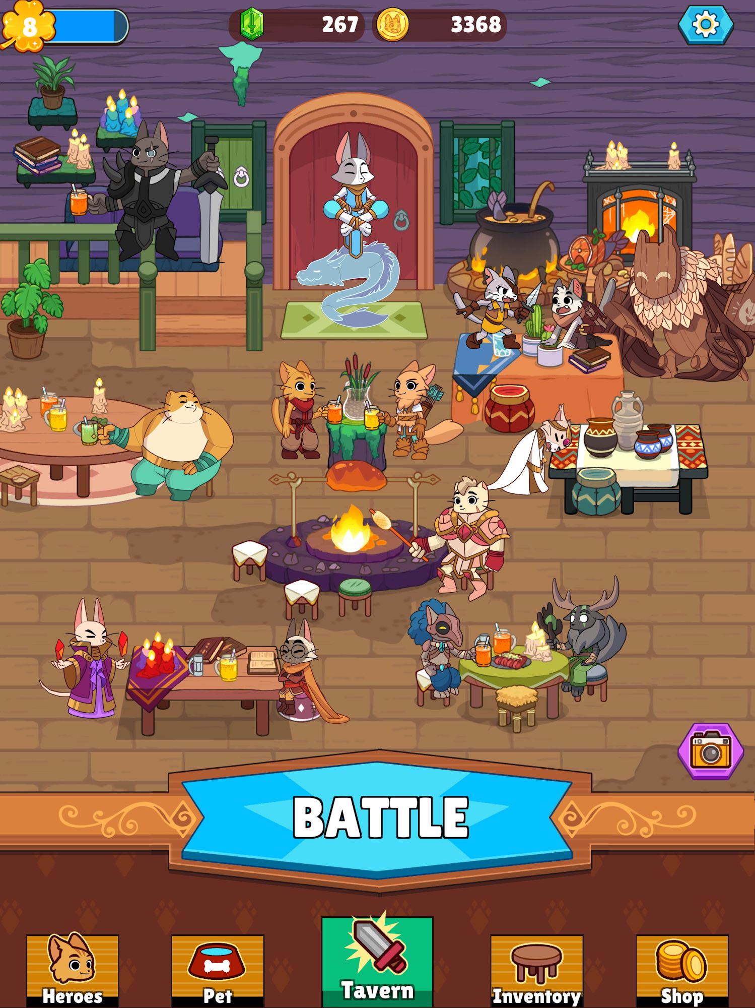 Clicker Cats - RPG Idle Heroes for Android