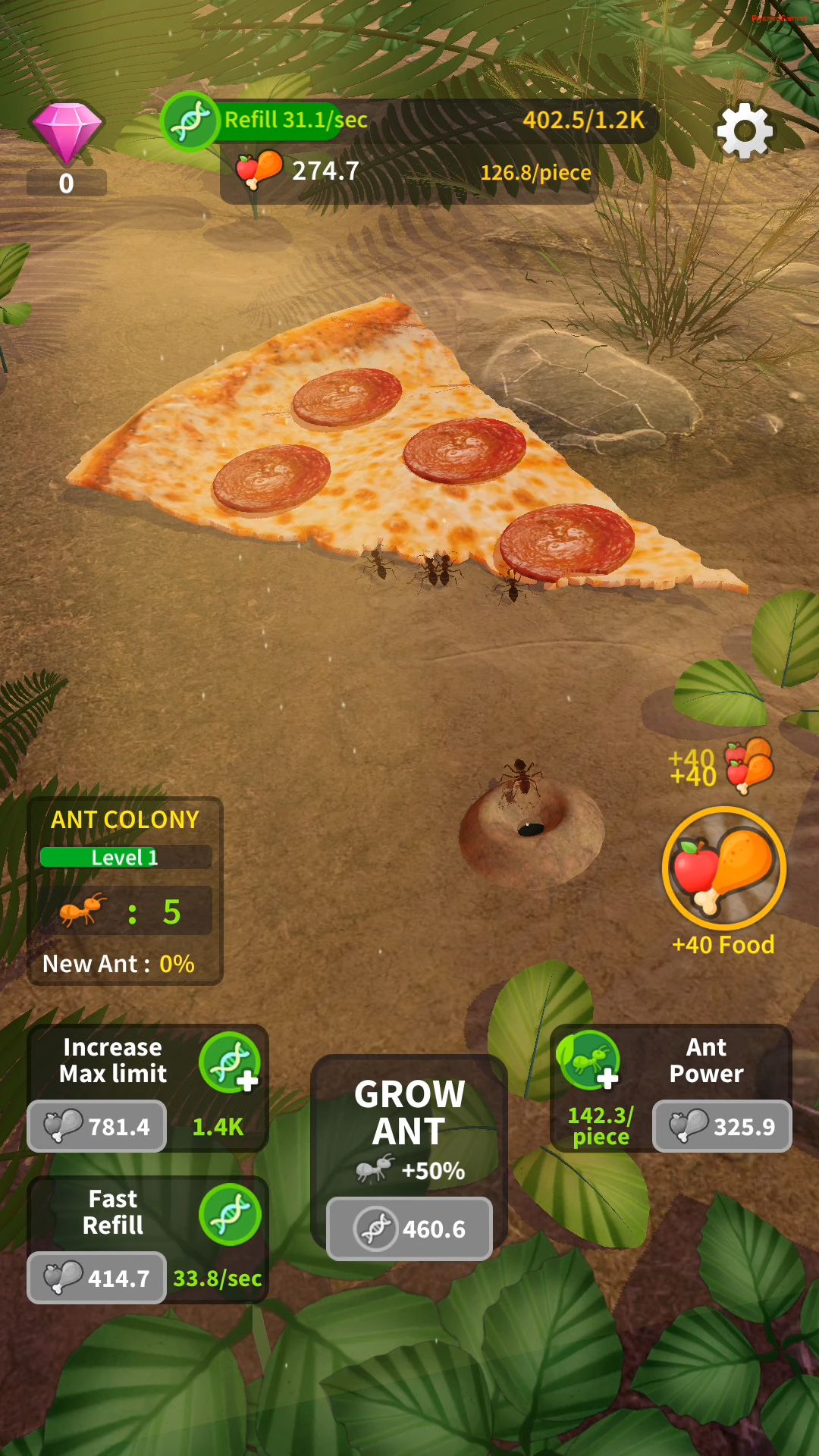 Little Ant Colony - Idle Game captura de tela 1