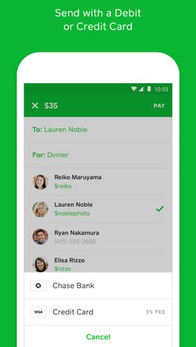 Aplicativo para Android Cash app