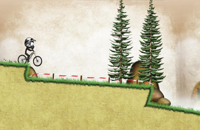 日本語のStickman Downhill 