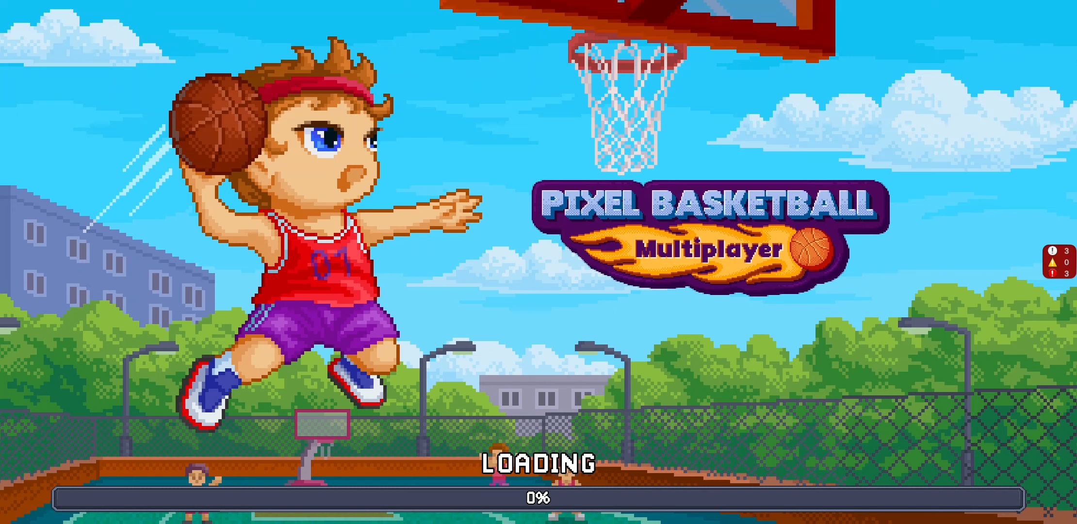 Pixel Basketball: Multiplayer captura de tela 1