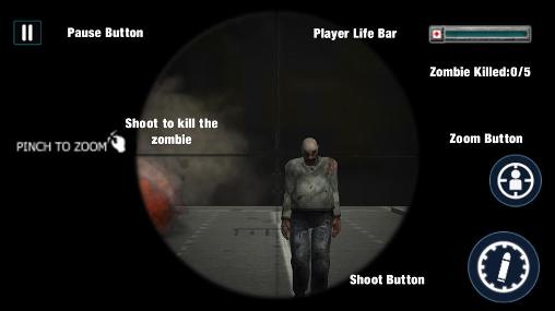 Zombie sniper shooting 3D pour Android