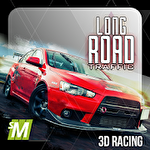 Long road traffic racing 3D icon