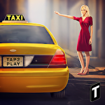 HQ taxi driving 3D icono