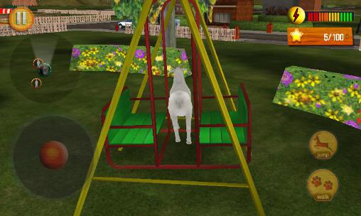 Crazy goat in town 3D screenshot 1