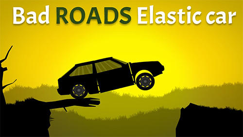 Bad roads: Elastic car Symbol