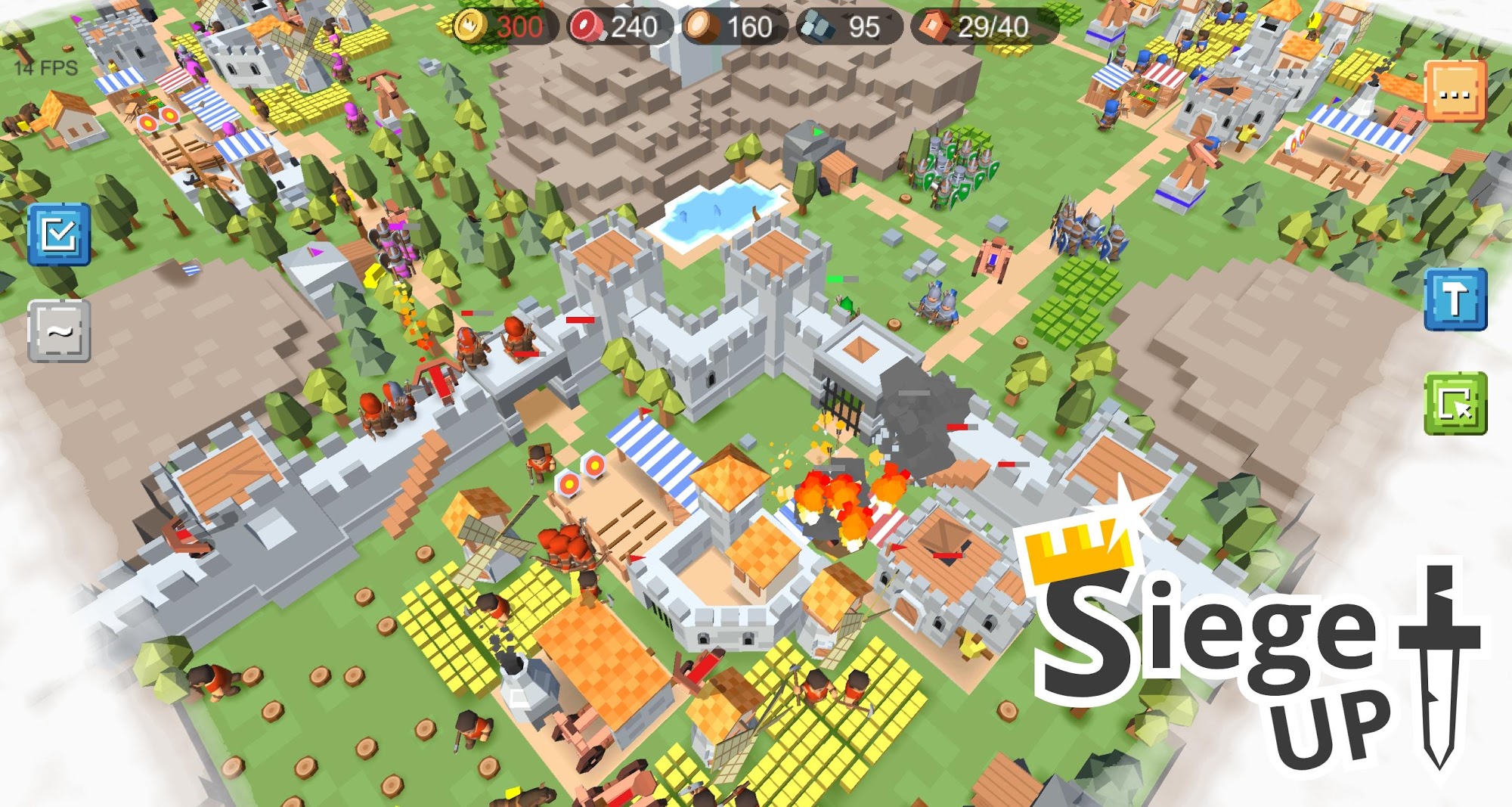 RTS Siege Up! - Medieval Warfare Strategy Offline for Android