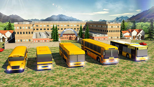 School bus: Up hill driving screenshot 1