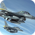 Fly airplane fighter jets 3D icon