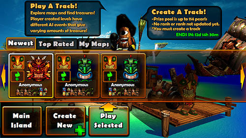 Tiki kart island captura de pantalla 1