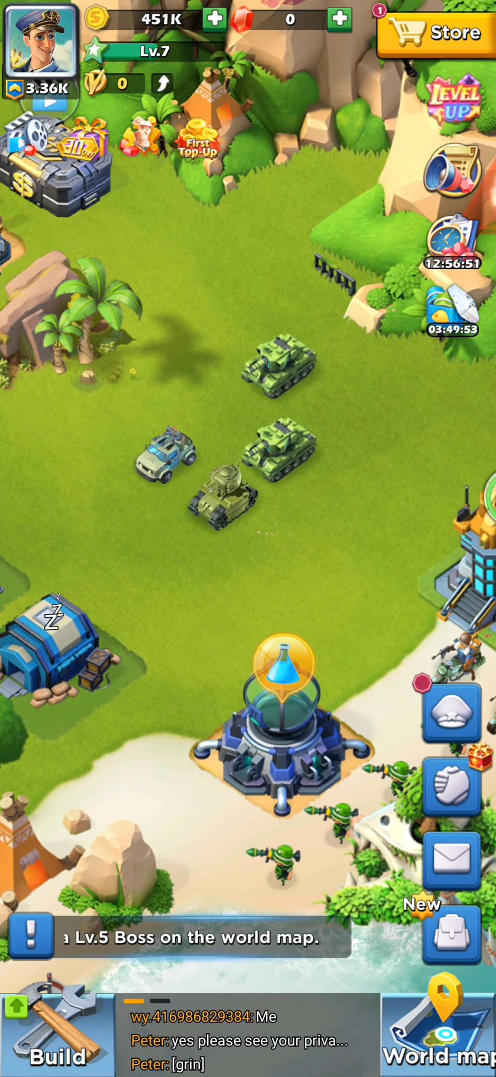 Top War: Battle Game captura de tela 1