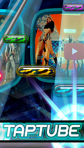Taptube: Music video rhythm game captura de pantalla 1