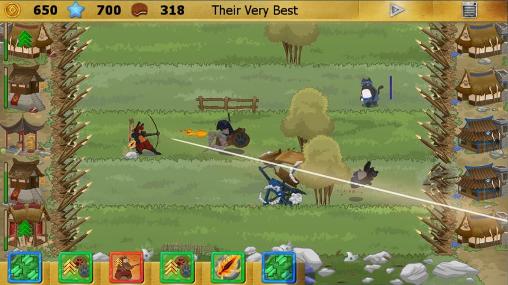 Ninja cats vs samurai dogs pour Android