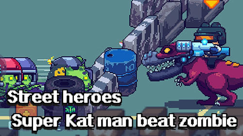 Street heroes: Super Kat man beat zombie capture d'écran 1