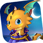 Dragon friends: Green witch icon