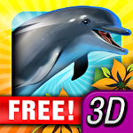 Dolphin paradise. Wild friends icon