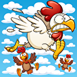 Flying chickens ícone