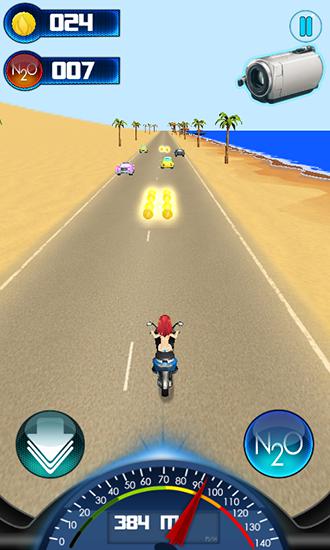 Beach moto racin captura de pantalla 1