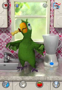 日本語のTalking Pierre the Parrot 