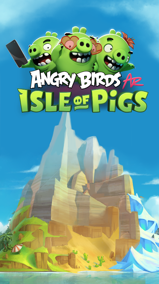 Angry birds AR: Isle of pigs captura de pantalla 1