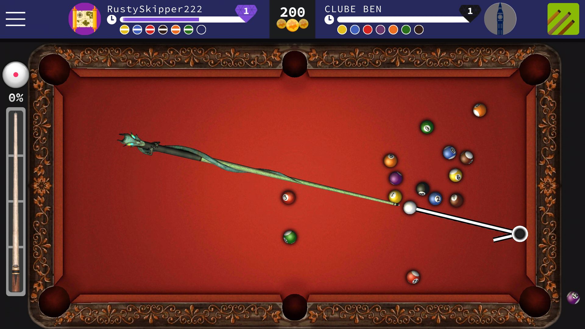 8 Ball Clash - Pooking Billiards Offline captura de tela 1