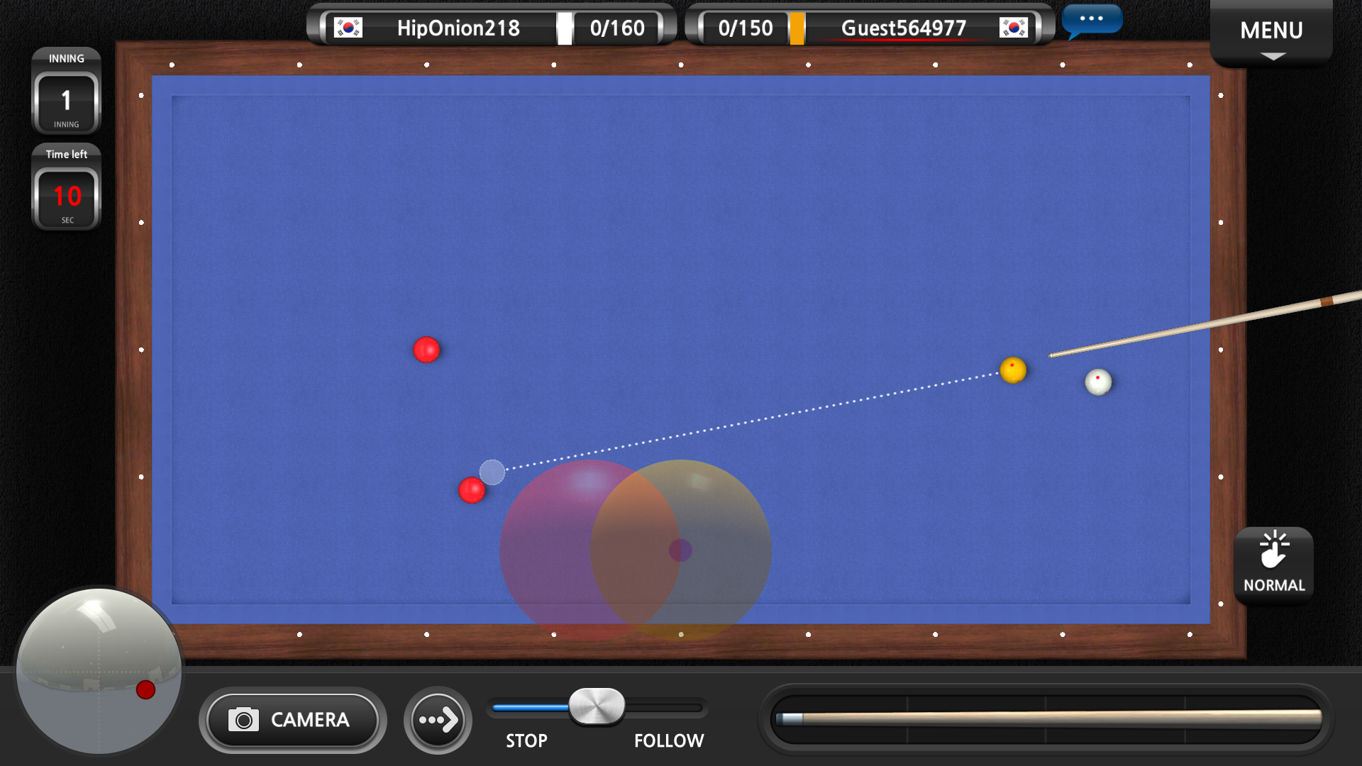 World Championship Billiards captura de pantalla 1