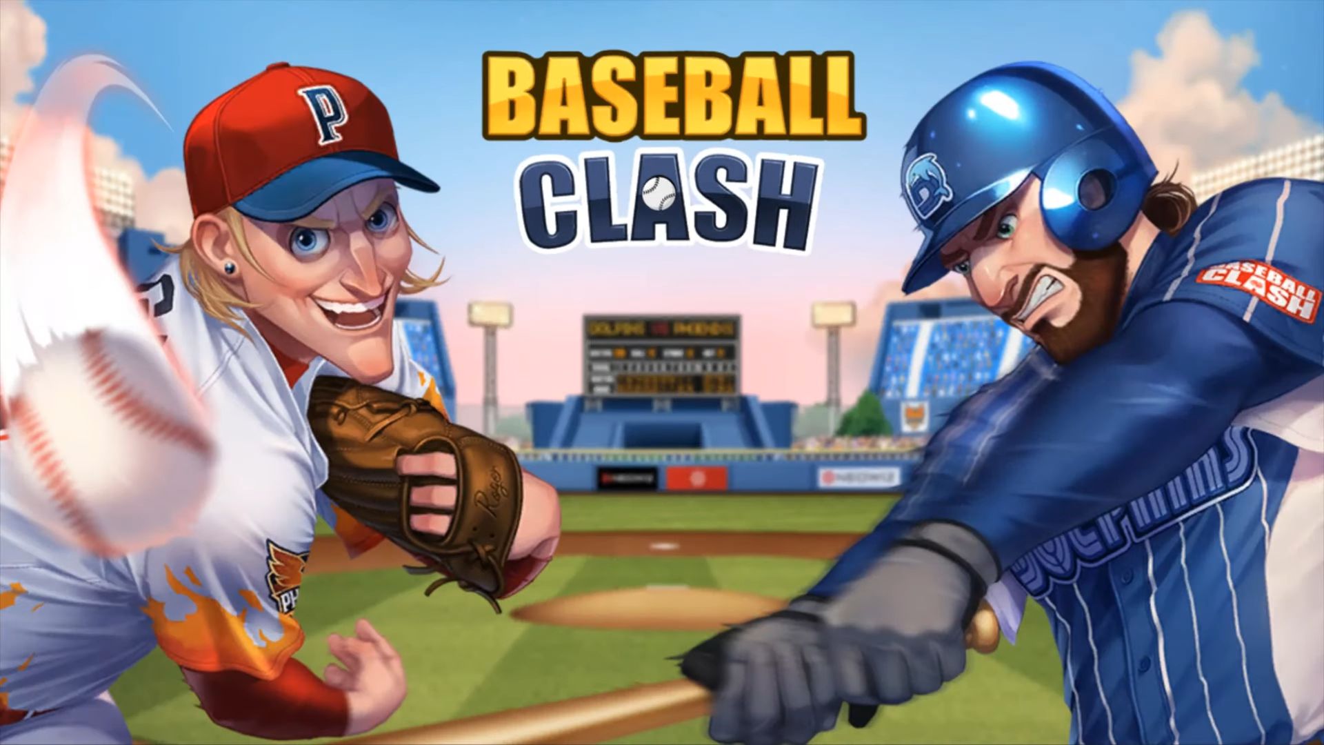 Baseball Clash: Real-time game captura de tela 1