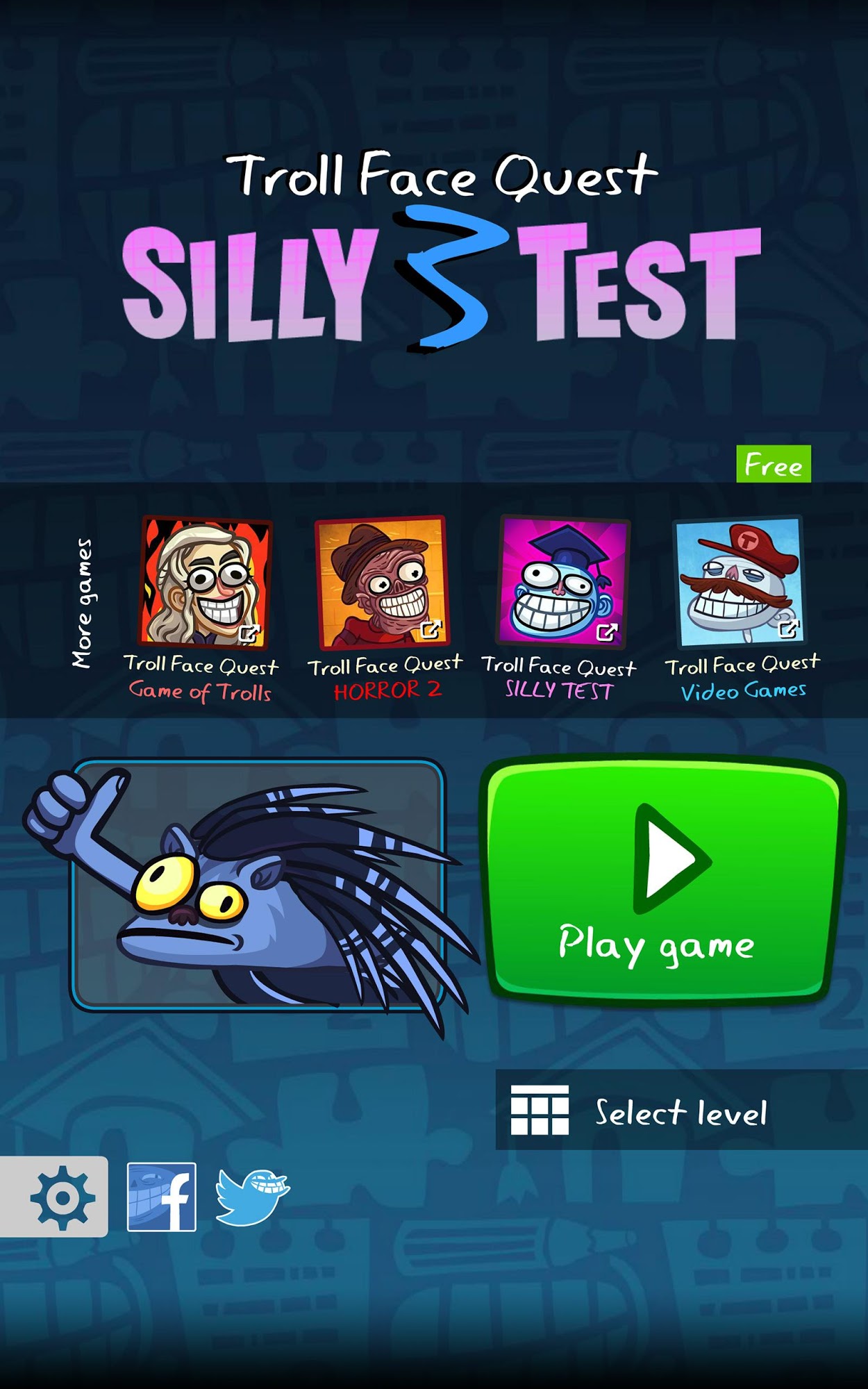 Troll Face Quest: Silly Test 3 captura de pantalla 1