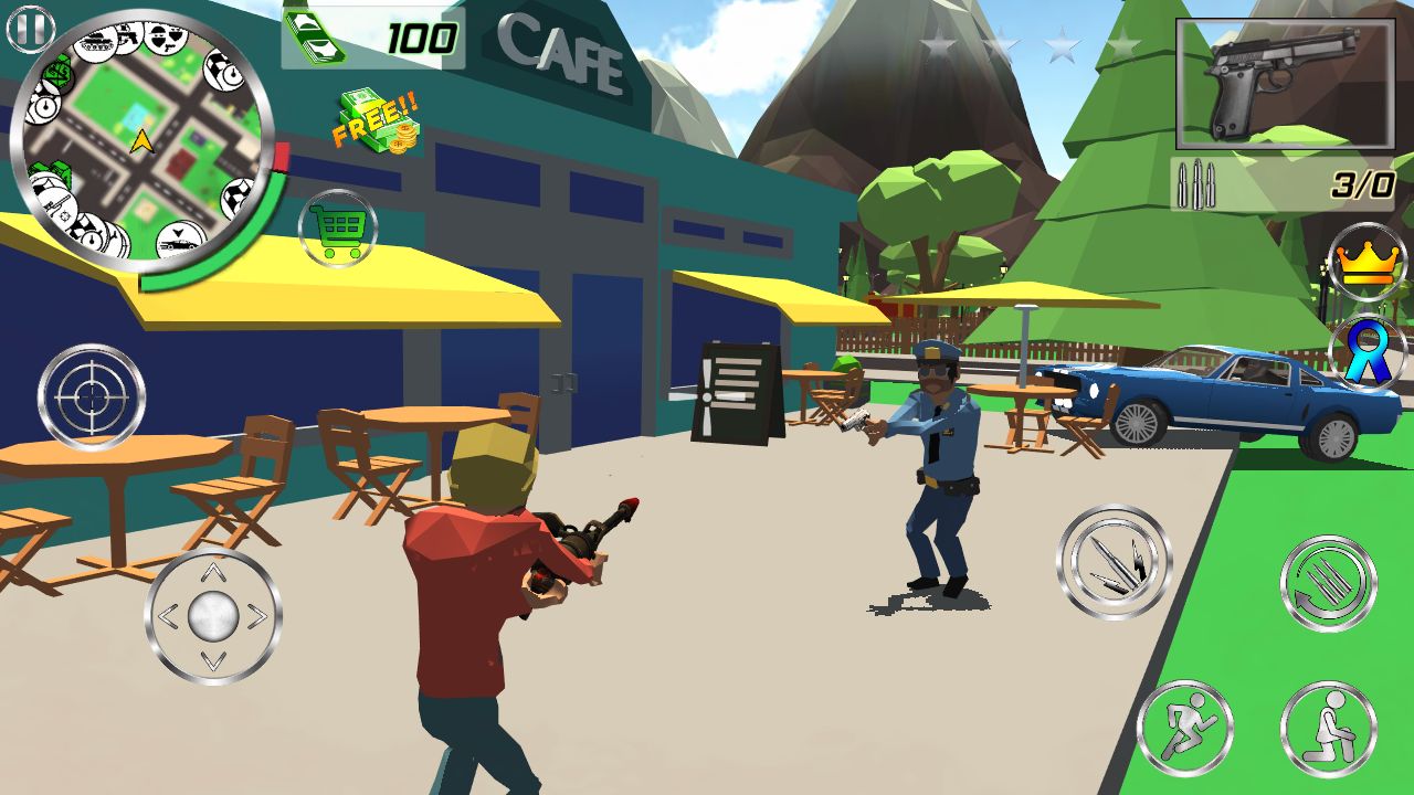 Crime 3D Simulator captura de pantalla 1