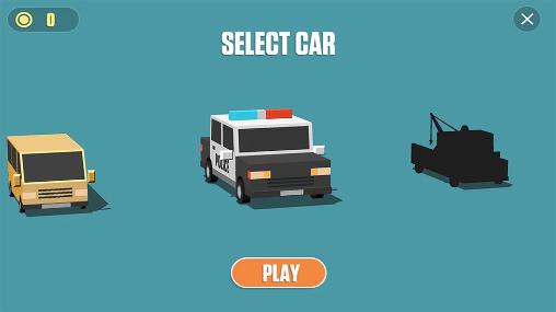 Blocky cars: Traffic rush captura de tela 1