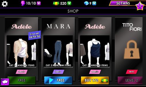 Fashion fever: Top model game captura de pantalla 1