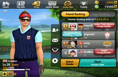 Турнір з гольфу російською мовою