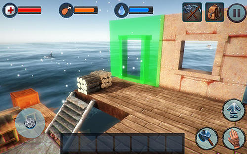 Winter survival on raft 3D for Android