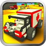 Blocky demolition derby icon