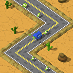 Rally racer with zigzag icon
