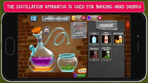 Alcohol factory simulator for iPhone for free