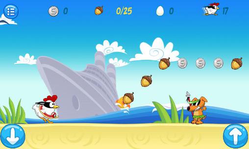 Ninja chicken: Beach скриншот 1