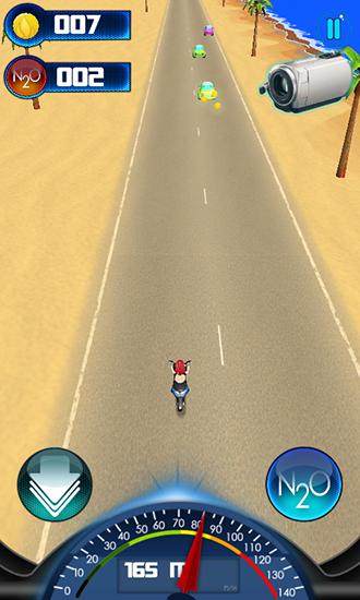 Beach moto racin captura de pantalla 1
