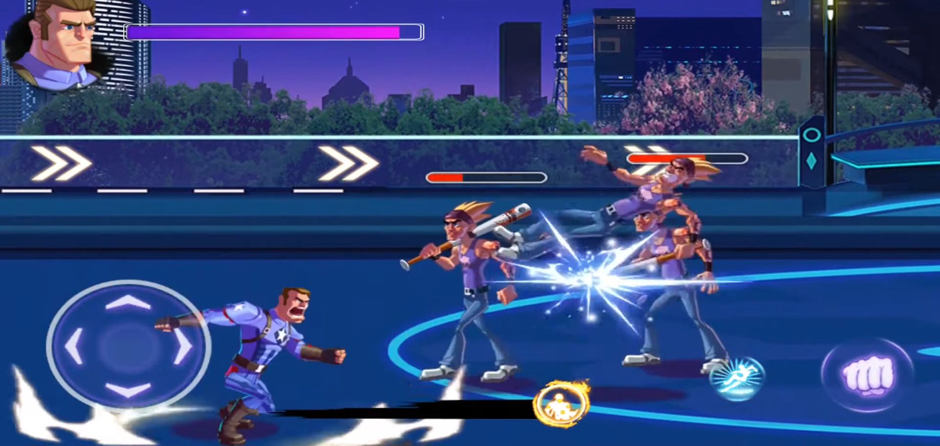 Future Attack - Justice Fight captura de pantalla 1