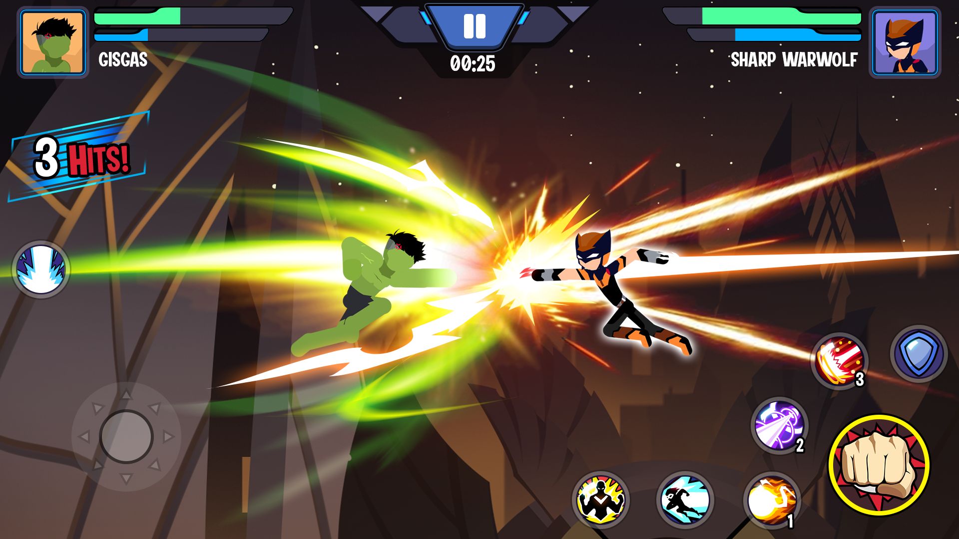 Stickman Superhero - Super Stick Heroes Fight screenshot 1