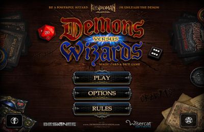日本語のDemons vs. Wizards – Magic Card & Dice Game 