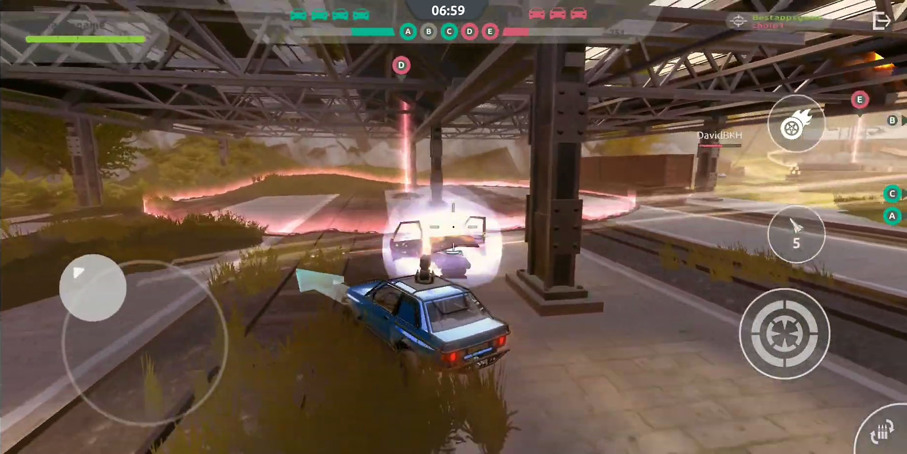 Steel Rage: Robot Cars PvP Shooter Warfare captura de tela 1