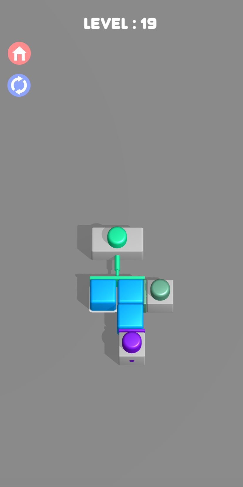 Push them all 3D - Smart block puzzle game скриншот 1