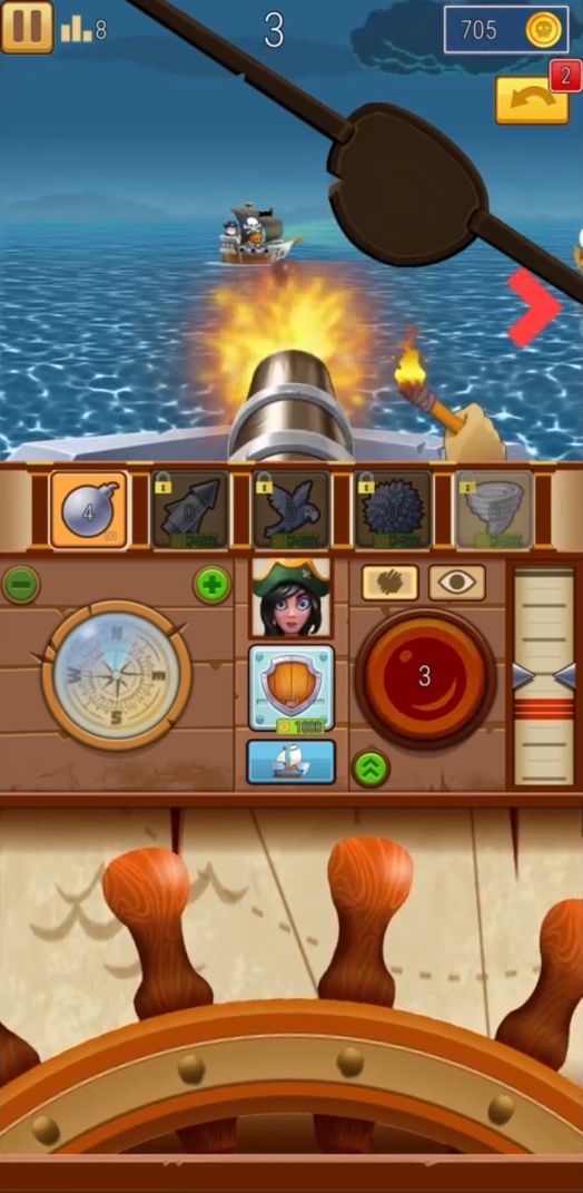 Pirate Bay - action pirate shooter. Aim and shoot for Android