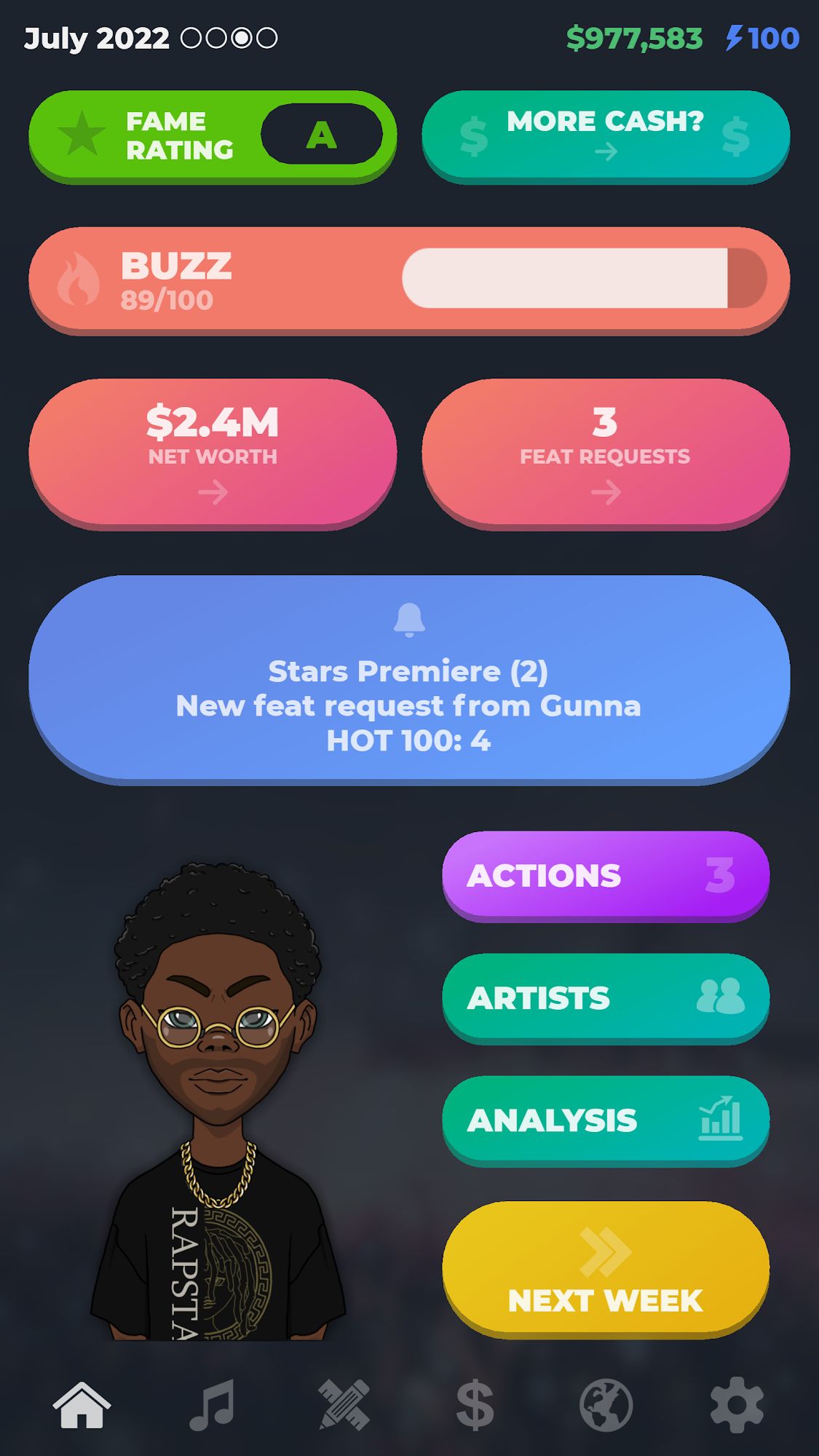 RAPSTAR - Rapper Simulator for Android