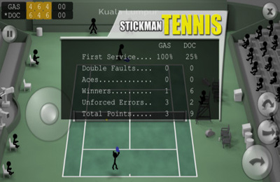 Strichmännchen-Tennis Bild 1