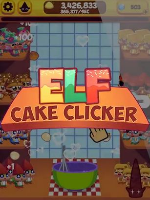 Elf cake clicker: Sugar rush. Elf on the shelf captura de tela 1