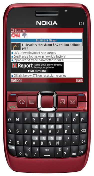 Télécharger des sonneries pour Nokia E63